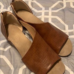 Rust Sandal wedges